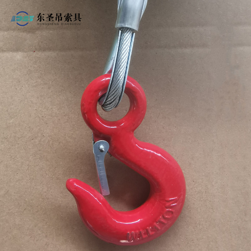 1噸鋼絲繩防墜器下吊鉤